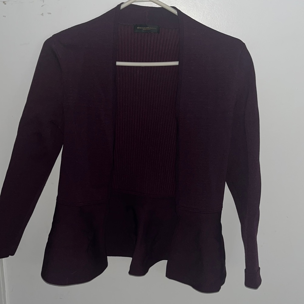 Donna Karen Burgundy Blazer